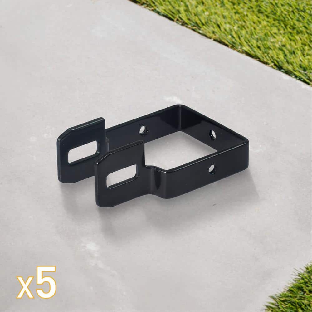 Fencer Wire Heavy Duty Metal Steel Bracket Connector for Fence Panel and Post Connection (Pack of 5) (3)