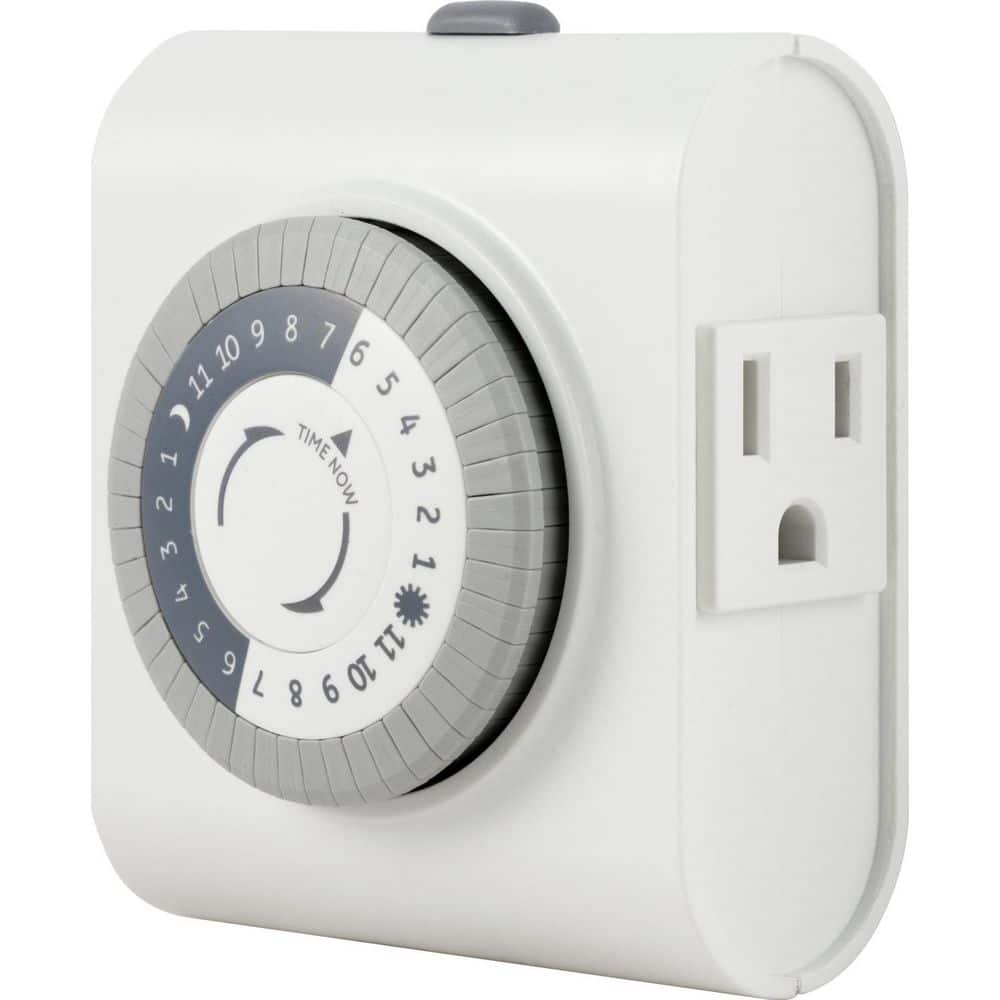 UltraPro Heavy-Duty Mechanical Timer, 2-Grounded Outlets, 24hr (3)