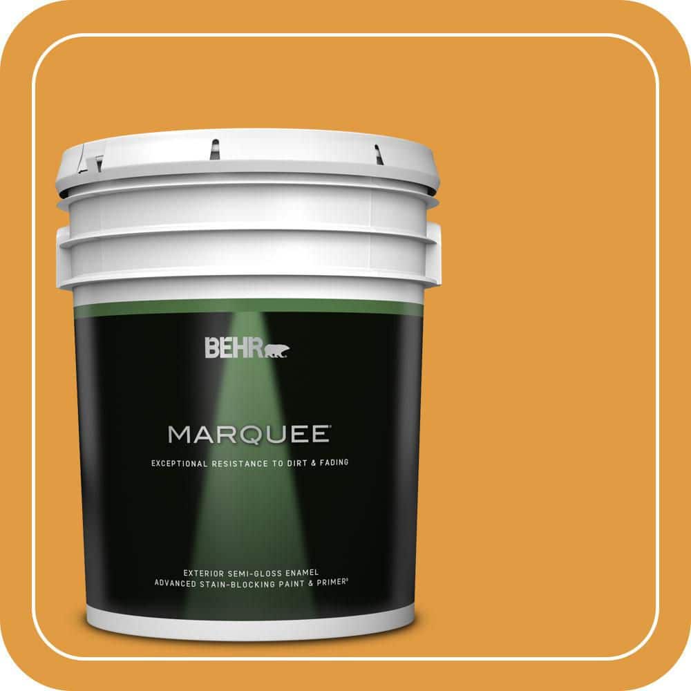 BEHR MARQUEE 5 gal. #T18-05 Life Is Good Semi-Gloss Enamel Exterior Paint & Primer