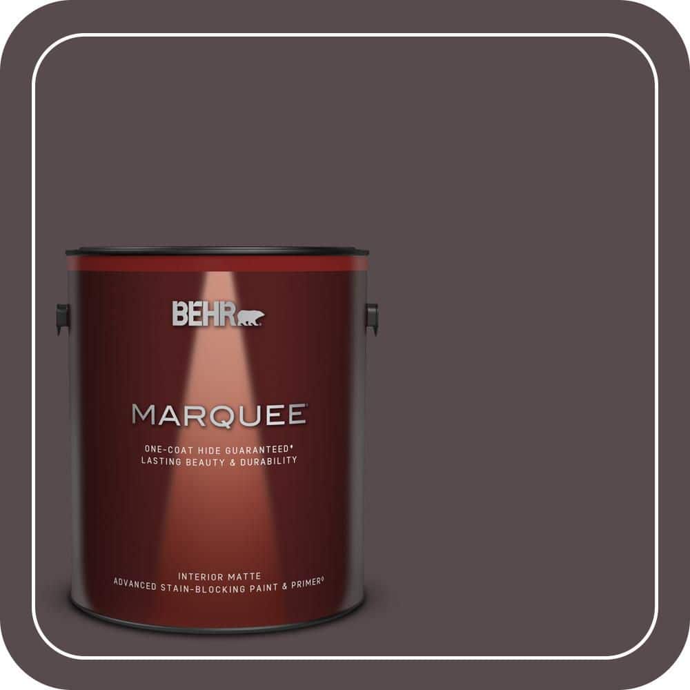 BEHR MARQUEE 1 gal. #N100-7 Aubergine Matte Interior Paint & Primer (1)