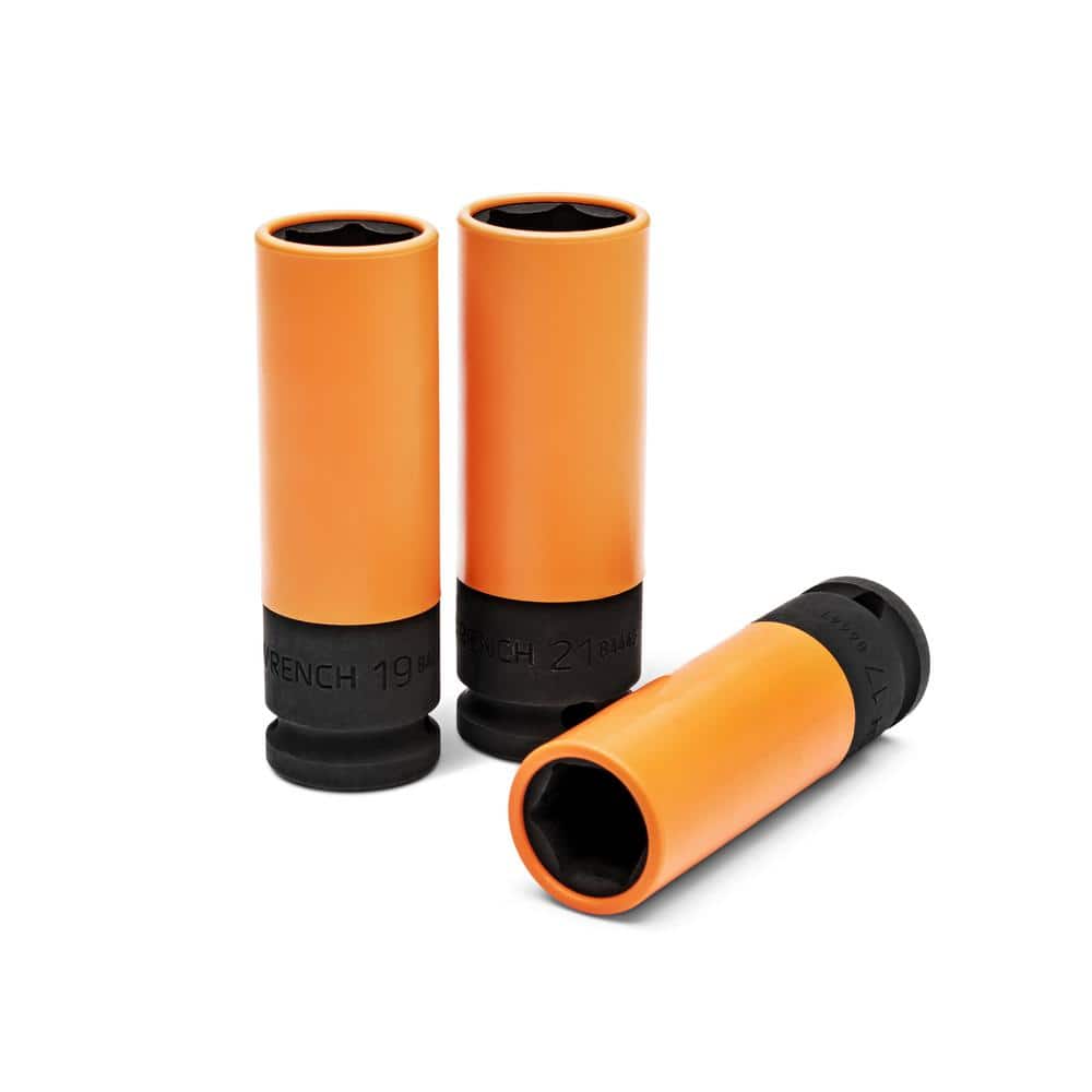 GEARWRENCH 1/2 in. Drive Metric High Strength Wheel Protector Impact Socket Set (3-Piece) (1)