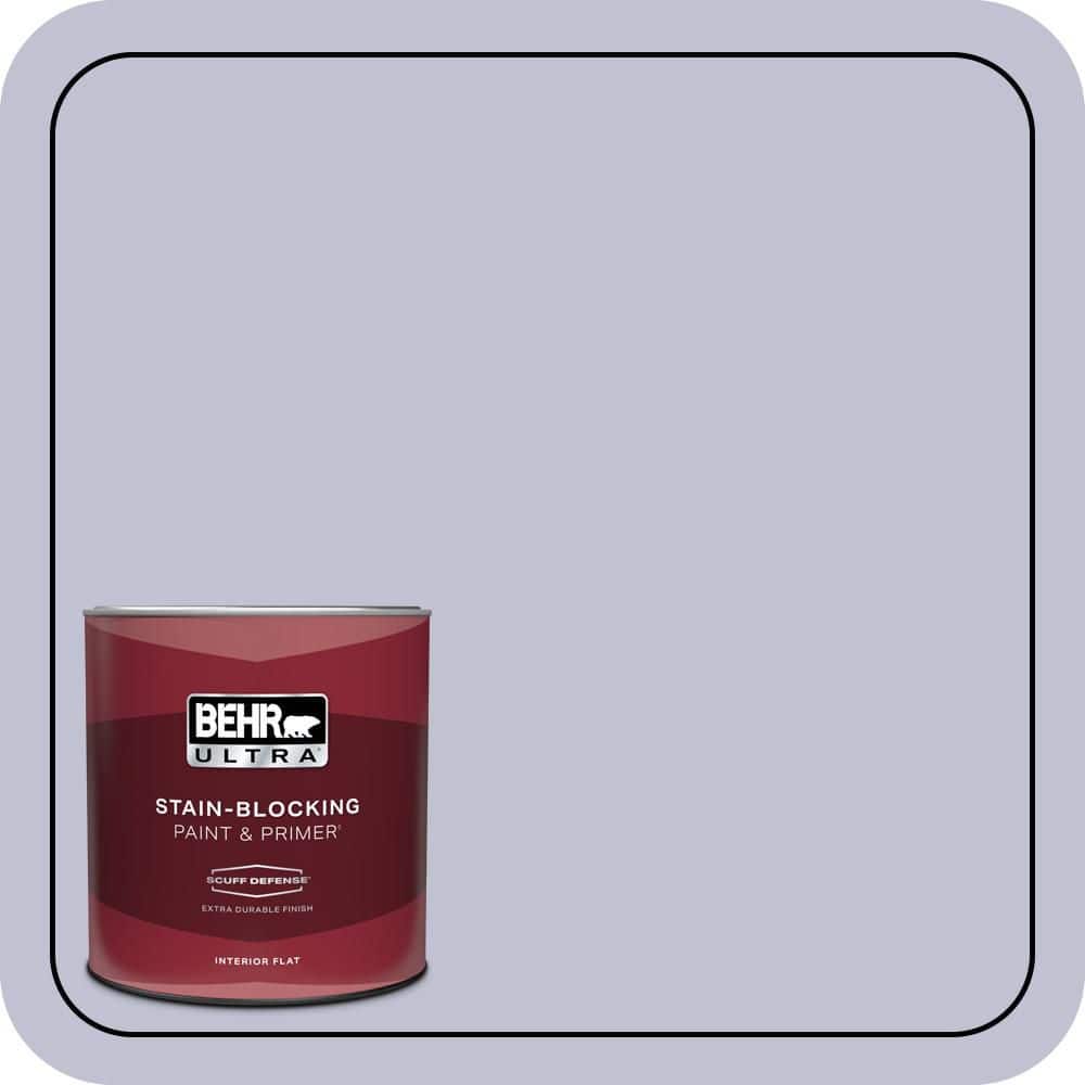 BEHR ULTRA 1 qt. #S560-2 Lavender Honor Extra Durable Flat Interior Paint & Primer