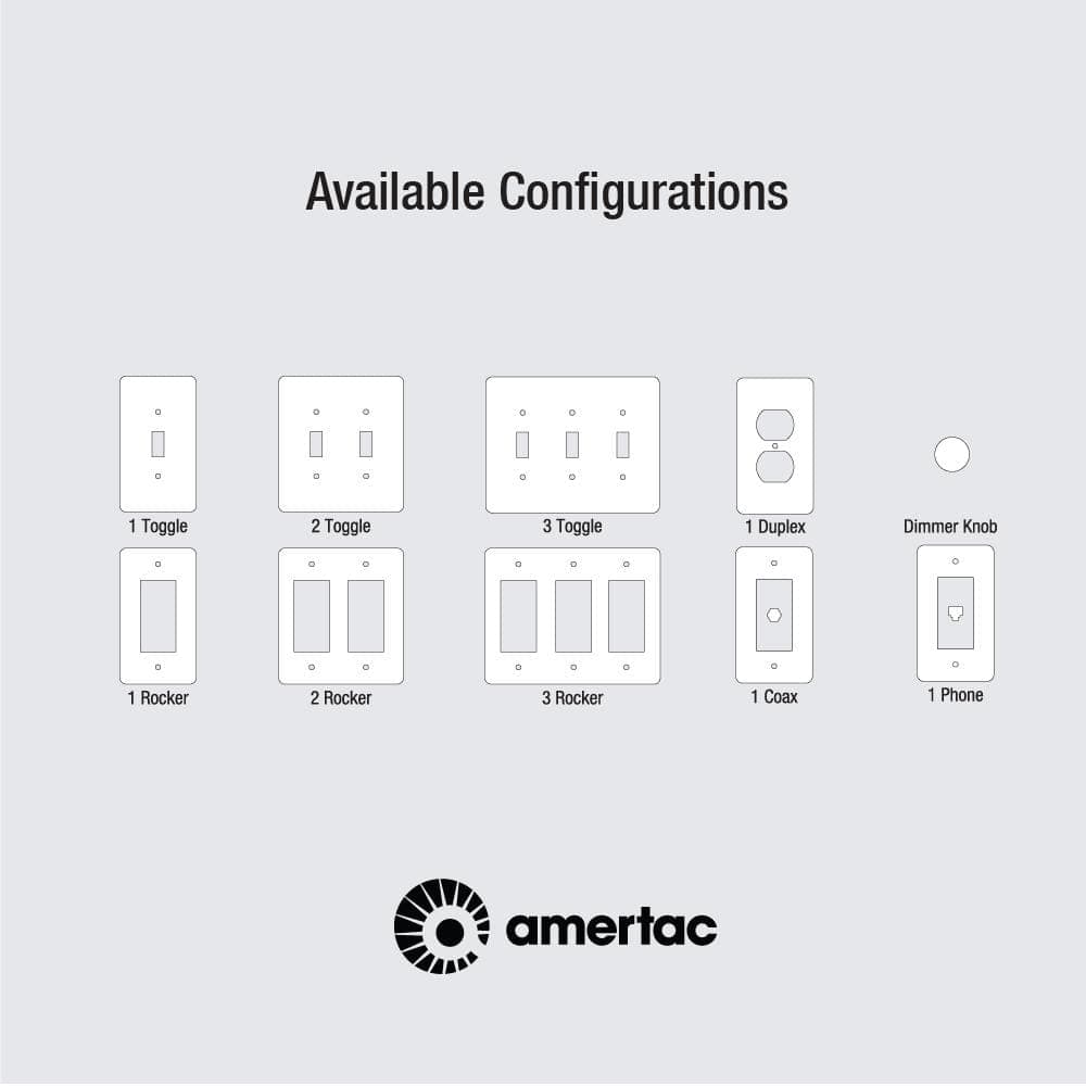 AMERELLE Filigree Gang Phone Metal Wall Plate (4)