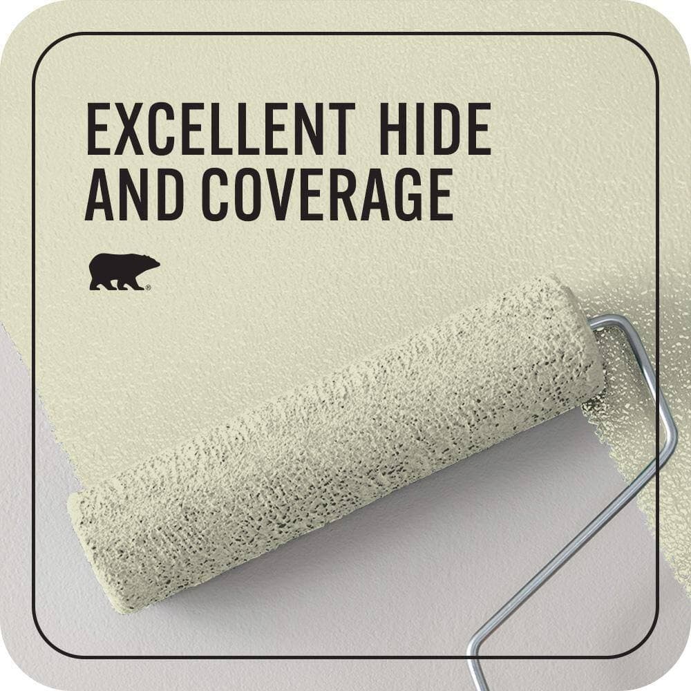 BEHR PREMIUM PLUS #S340-2 Green Power Flat Interior/Exterior Paint & Primer Color Sample (4)