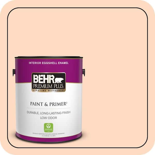 BEHR PREMIUM PLUS #250A-3 Whispering Peach Enamel Low Odor & Primer (3)