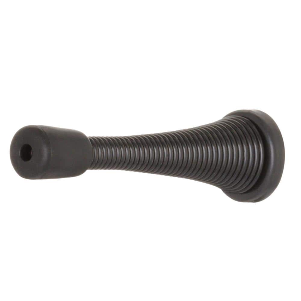 Everbilt Matte Black Spring Door Stop (4)