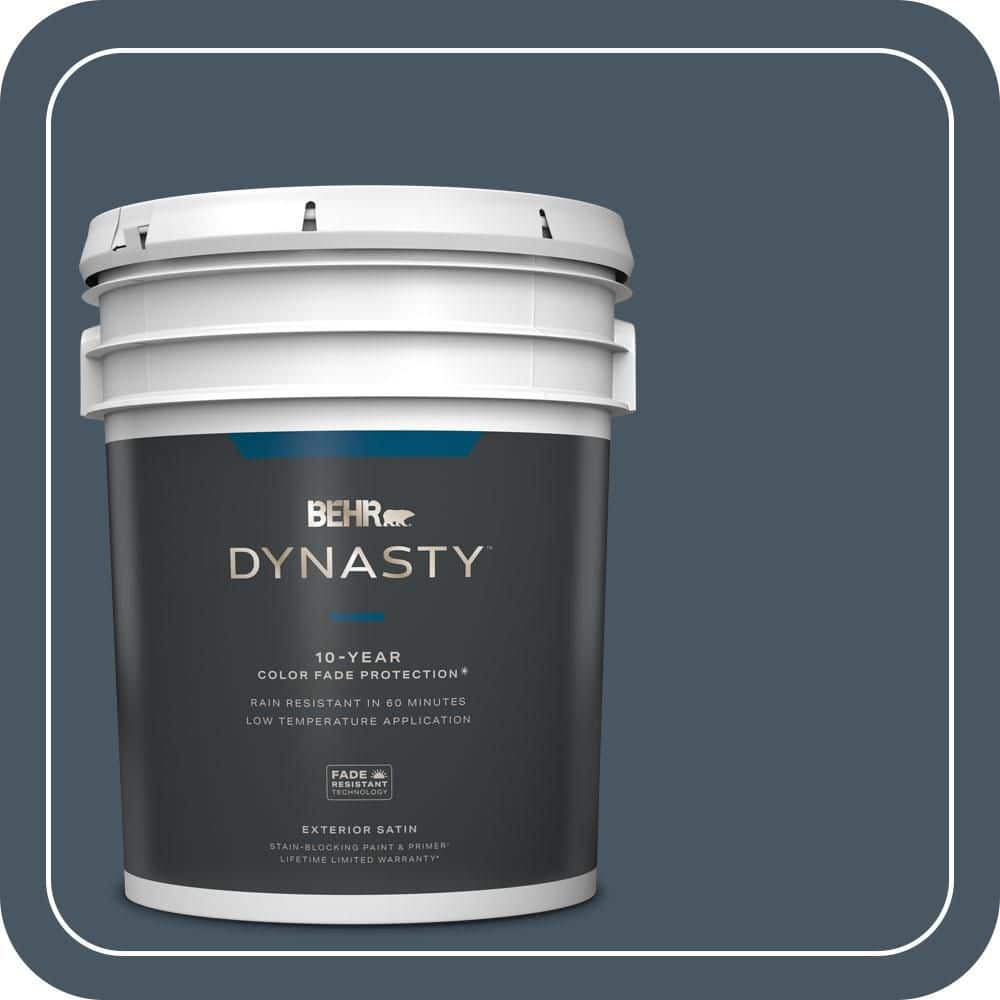 BEHR DYNASTY 5 gal. #T13-13 Flapper Dance Satin Enamel Exterior Stain-Blocking Paint & Primer