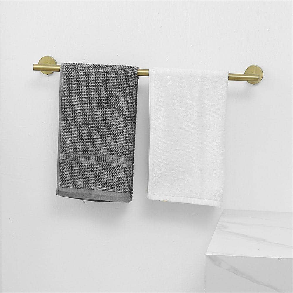 HMMHVV Bath Hardware Set Towel Bar Set Stainless Steel Wall Mount Bathroom Accessories Set (2)