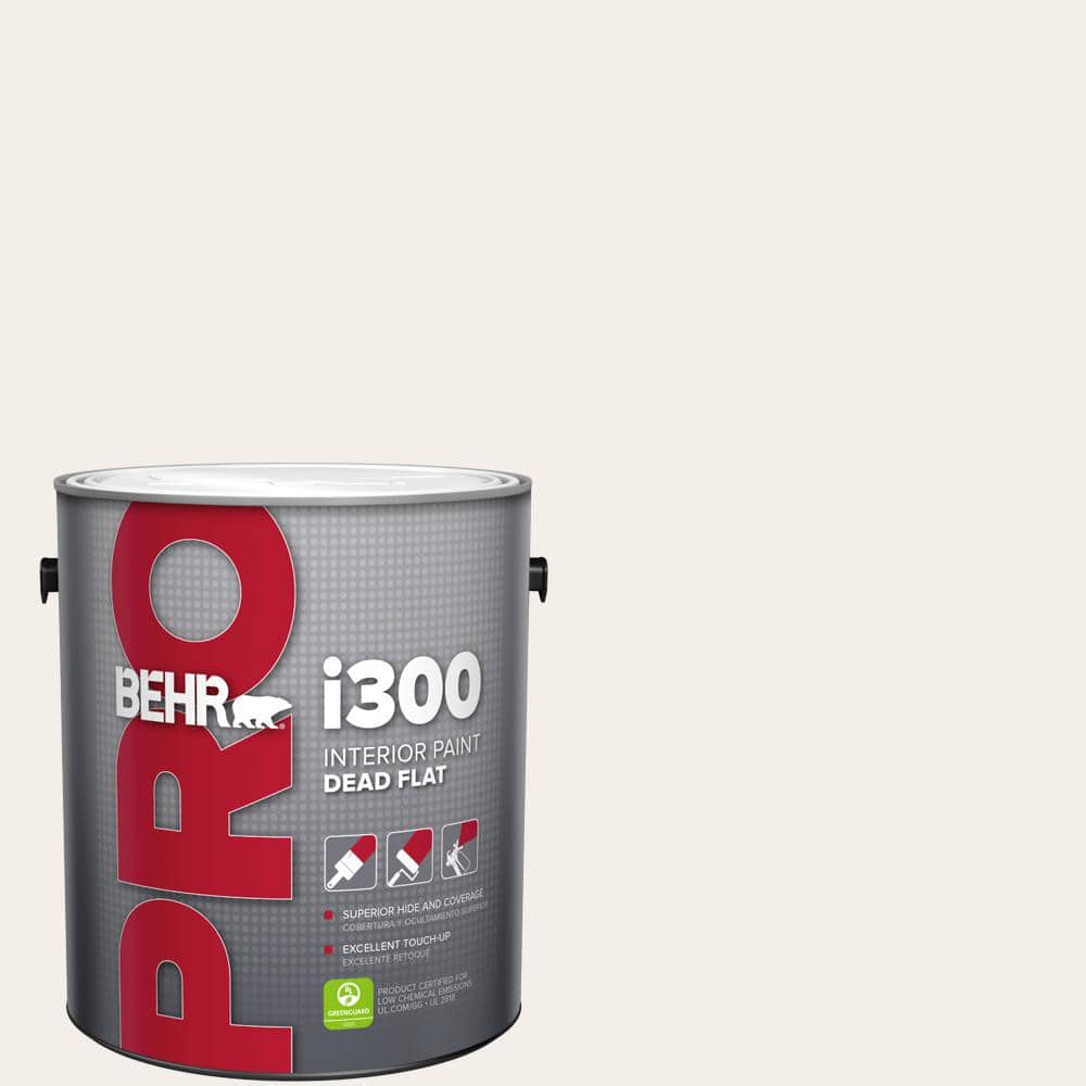 BEHR PRO 1 gal. #ECC-56-2 White Feather Dead Flat Interior Paint