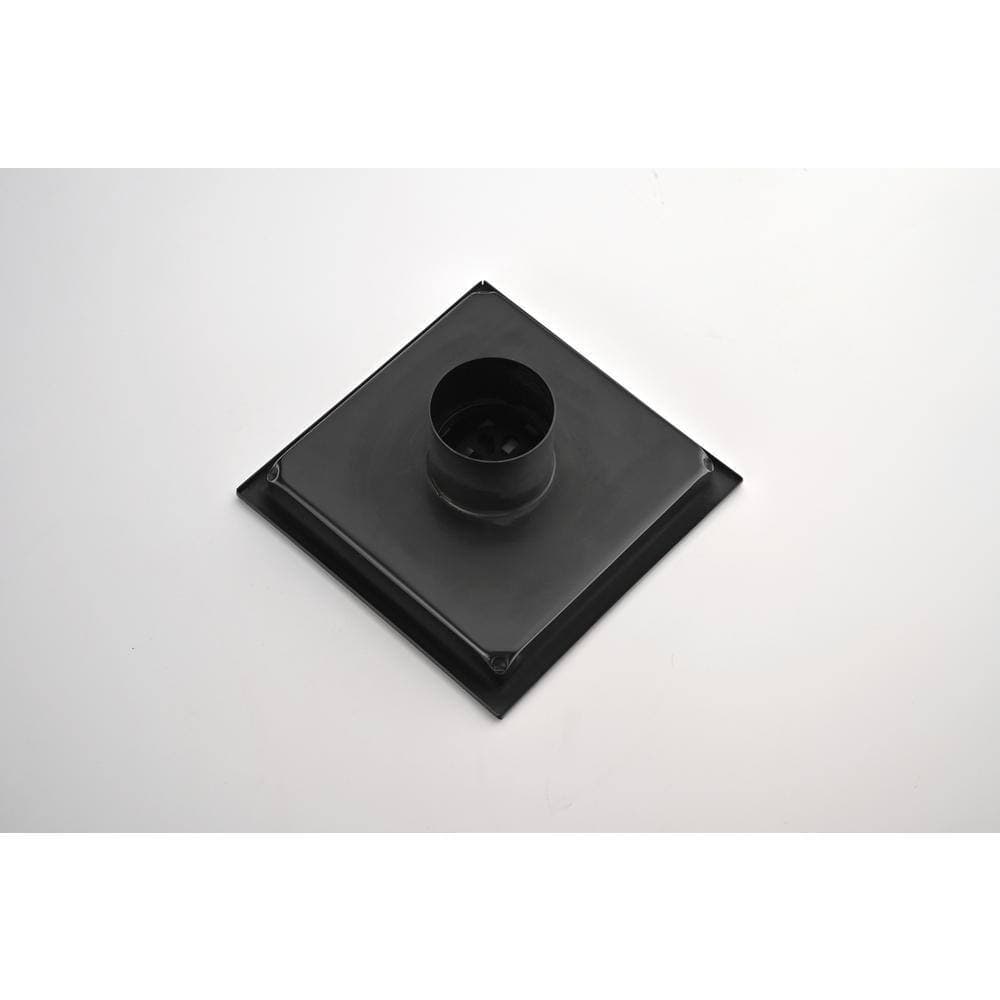 Lukvuzo 6 in. SUS 304 Stainless Combo Floor Drain Matte Black (1-Pack) (3)