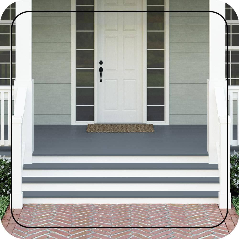 BEHR PREMIUM #N490-5 Textured Low-Lustre Enamel Interior/Exterior Porch and Patio Anti-Slip Floor Paint (2)