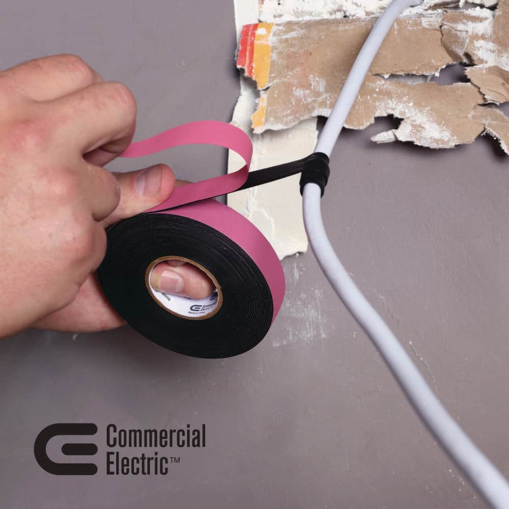 Commercial Electric 3/4 in. x 22 ft. Rubber Splicing Tape, Black (2)