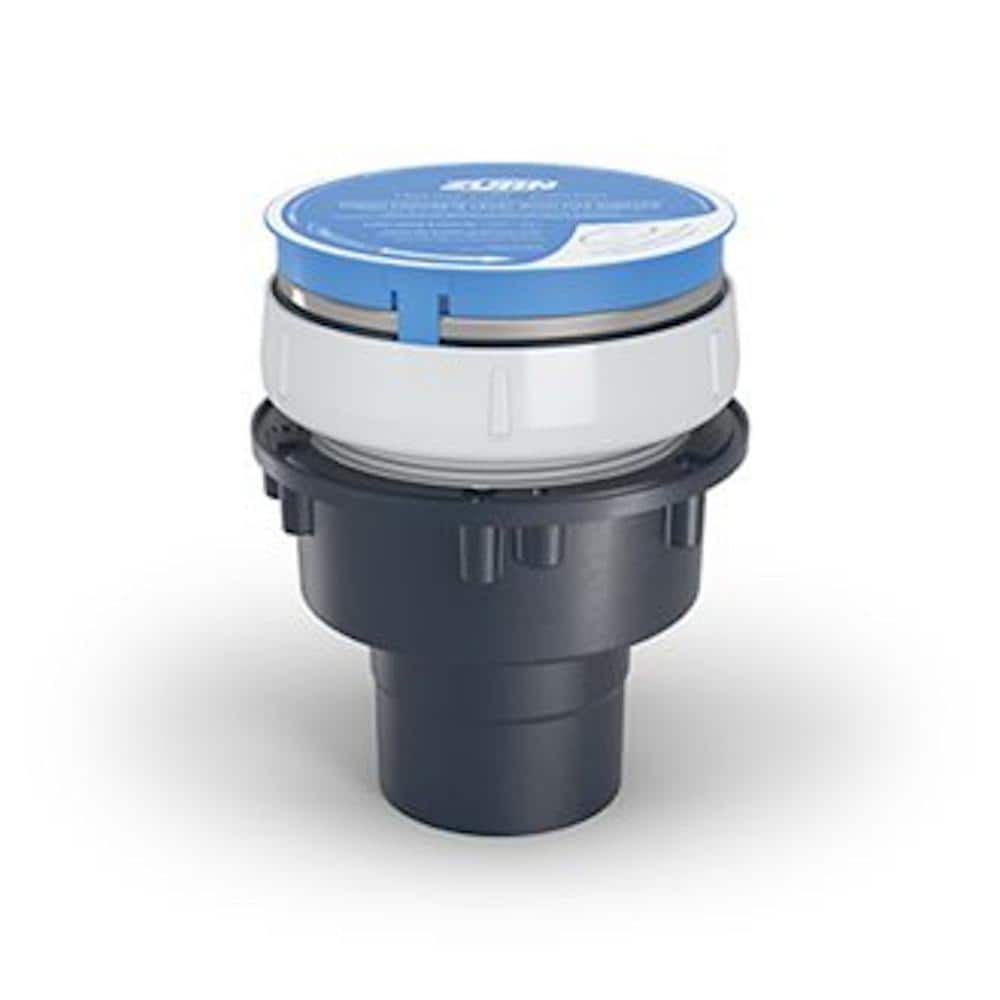 Zurn 6 in. PVC Cleanout with Round Stainless Steel Cover and 4 in. Solvent Weld Outlet