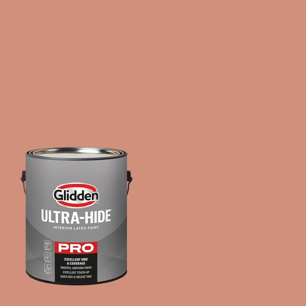 Glidden Ultra-Hide 1 Gal. PPG1063-5 Orange Essential Semi-Gloss Interior Paint