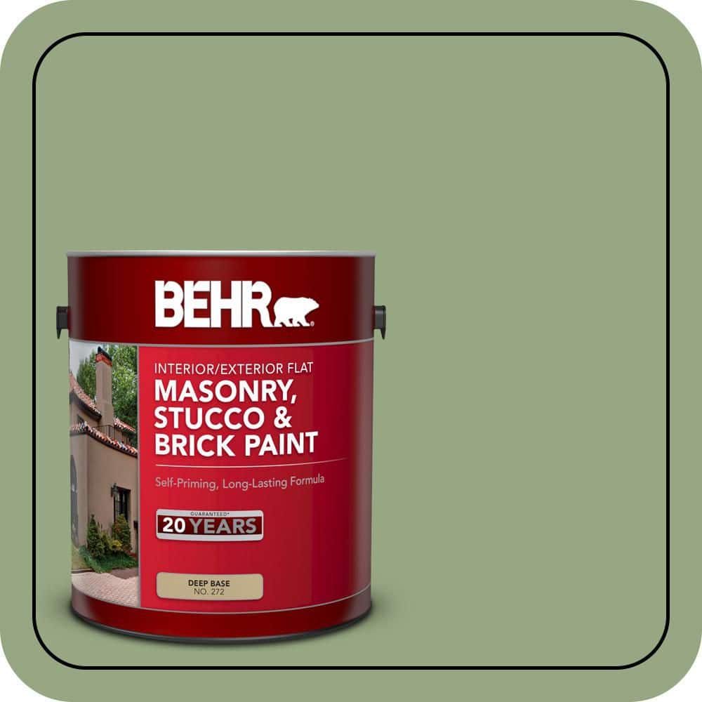 BEHR 1 gal. #M380-5 Hillside Grove Flat Interior/Exterior Masonry, Stucco and Brick Paint (1)