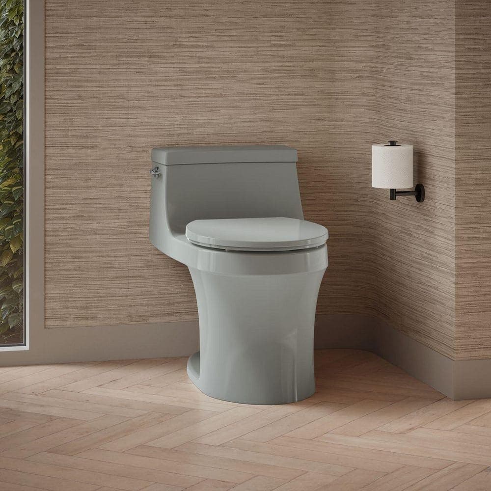 KOHLER San Souci 1-Piece 1.28 GPF Single Flush Toilet (Seat Included) (1)