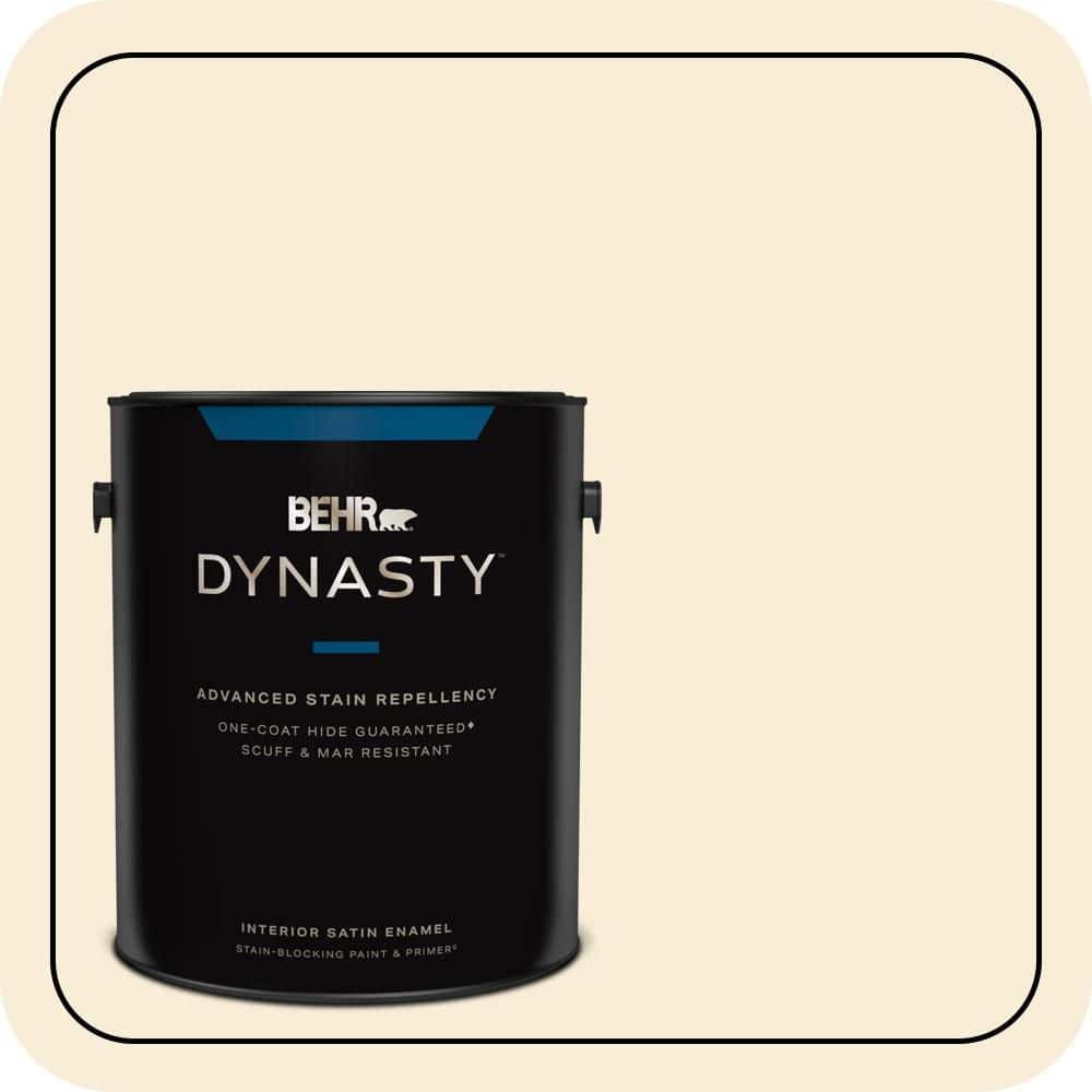 BEHR DYNASTY 1 gal. #PPU6-09 Polished Pearl Satin Enamel Interior Paint & Primer