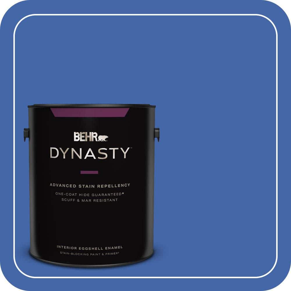 BEHR DYNASTY 1 gal. #P530-6 Indigo Batik One-Coat Hide Eggshell Enamel Interior Stain-Blocking Paint & Primer