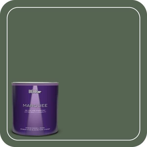 BEHR PREMIUM PLUS Home Decorators Collection #HDC-WR15-11 Deep Emerald Enamel Interior/Exterior Paint & Primer Color Sample (4)