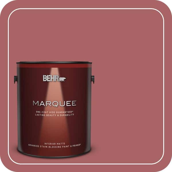 BEHR MARQUEE 1 gal. #PPU1-06 Rose Marquee Matte Interior Paint & Primer (2)