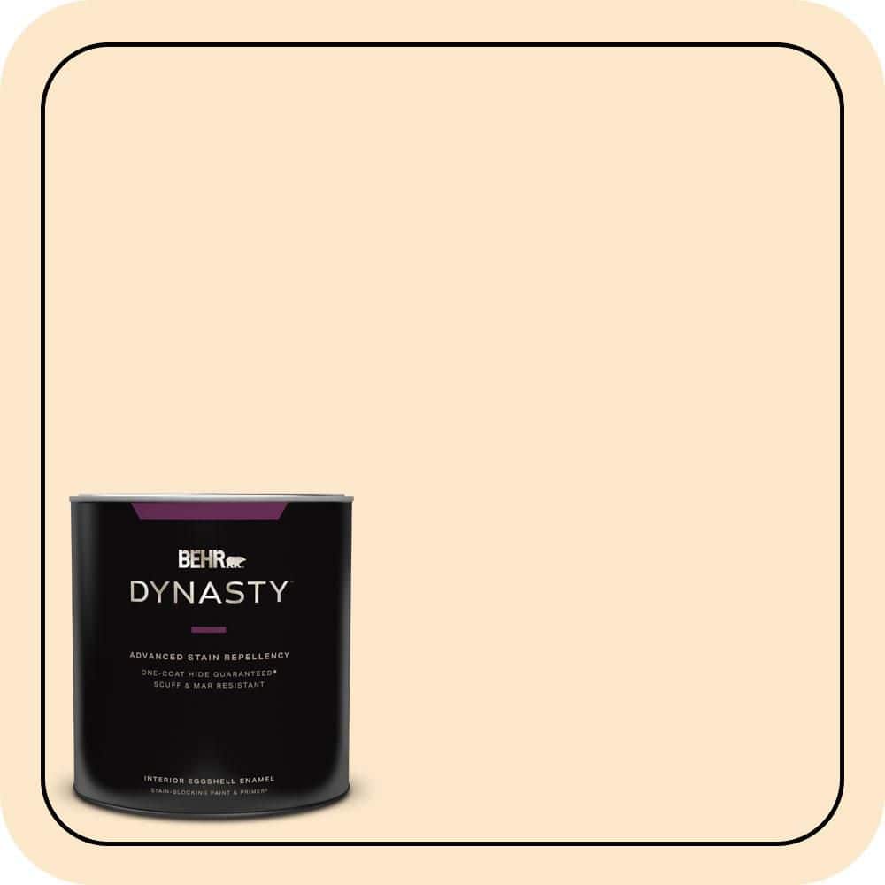 BEHR DYNASTY 1 qt. #YL-W02 Spanish Lace Eggshell Enamel Interior Stain-Blocking Paint & Primer