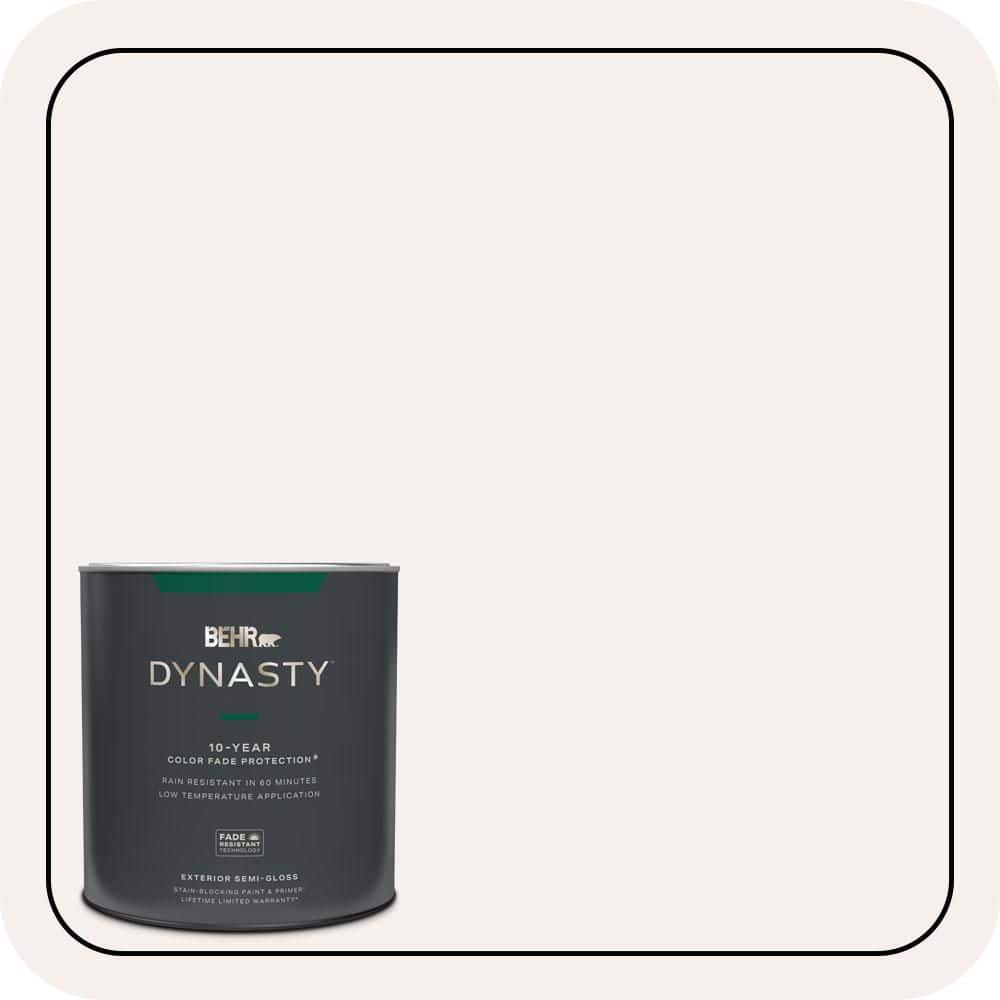 BEHR DYNASTY 1 qt. #W-B-610 Soft Breeze Semi-Gloss Exterior Stain-Blocking Paint & Primer