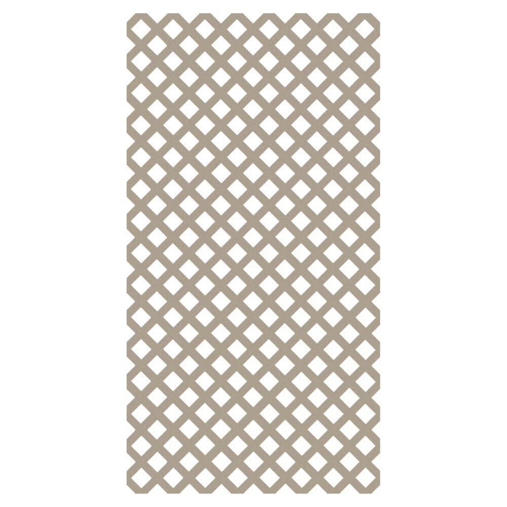 Barrette Outdoor Living 4 ft. x 8 ft. Clay Classic Diamond Vinyl Lattice Panel (1)