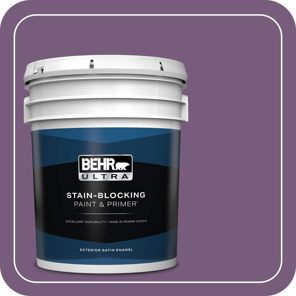BEHR ULTRA 5 gal. #670D-7 Gala Ball Satin Enamel Exterior Paint & Primer