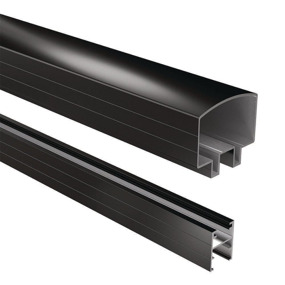 PEAK 36 in. H x 6 ft. W Cable Railing Aluminum Hand and Base Rail in Matte Black