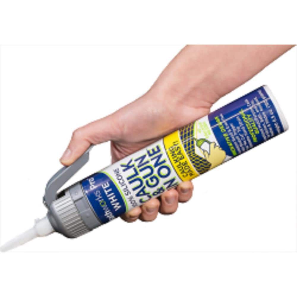 BATHWORKS 39 oz White Silicone All in One Gun and Caulk (6-Pack) (2)