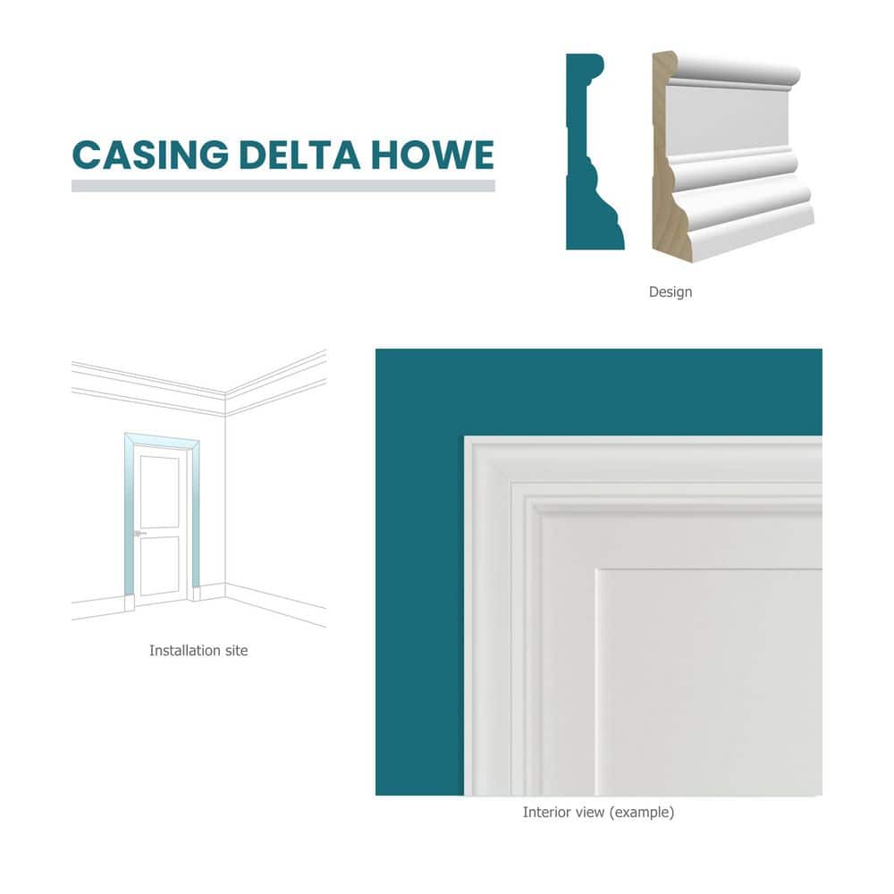 RESO RMC DEL 1 in. D x 3-1/2 in. W x 99 in. L Primed Pine Finger-Joined Casing Moulding 20-Piece 160 ft. Total (3)
