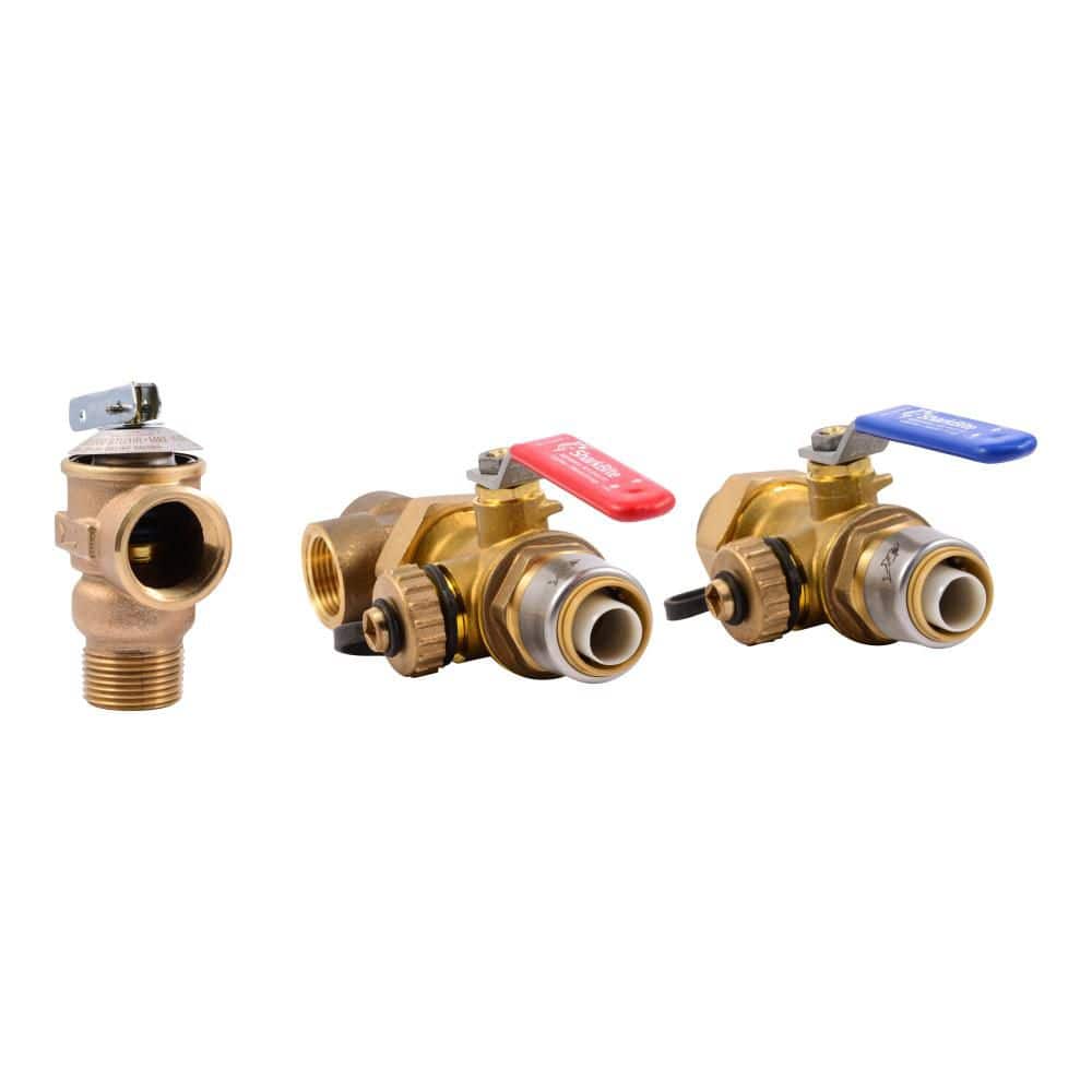 SharkBite 3/4 in. Tankless Water Heater Valves Installation Kit (3)