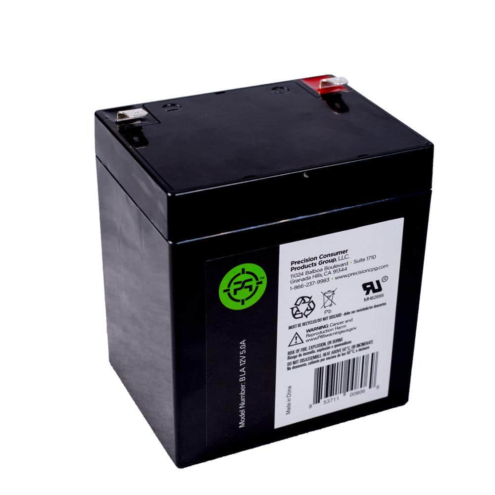 Unbranded 2.8 in. Lead Acid 12-Volt 5.0 Ah Black Replacement Battery (4)