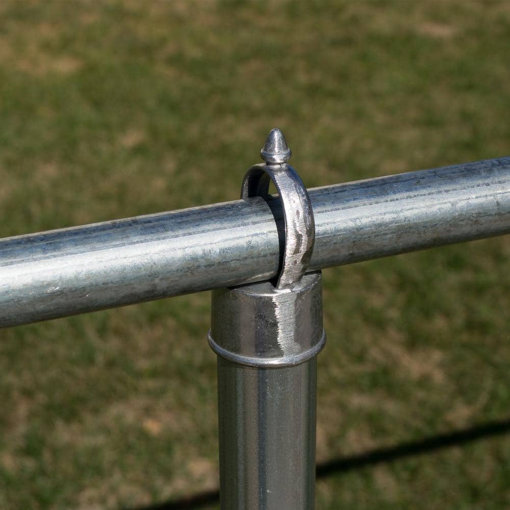 Everbilt 1-7/8 in. x 1-3/8 in. Galvanized Aluminum Chain Link Fence Line Post Eye Top (2)
