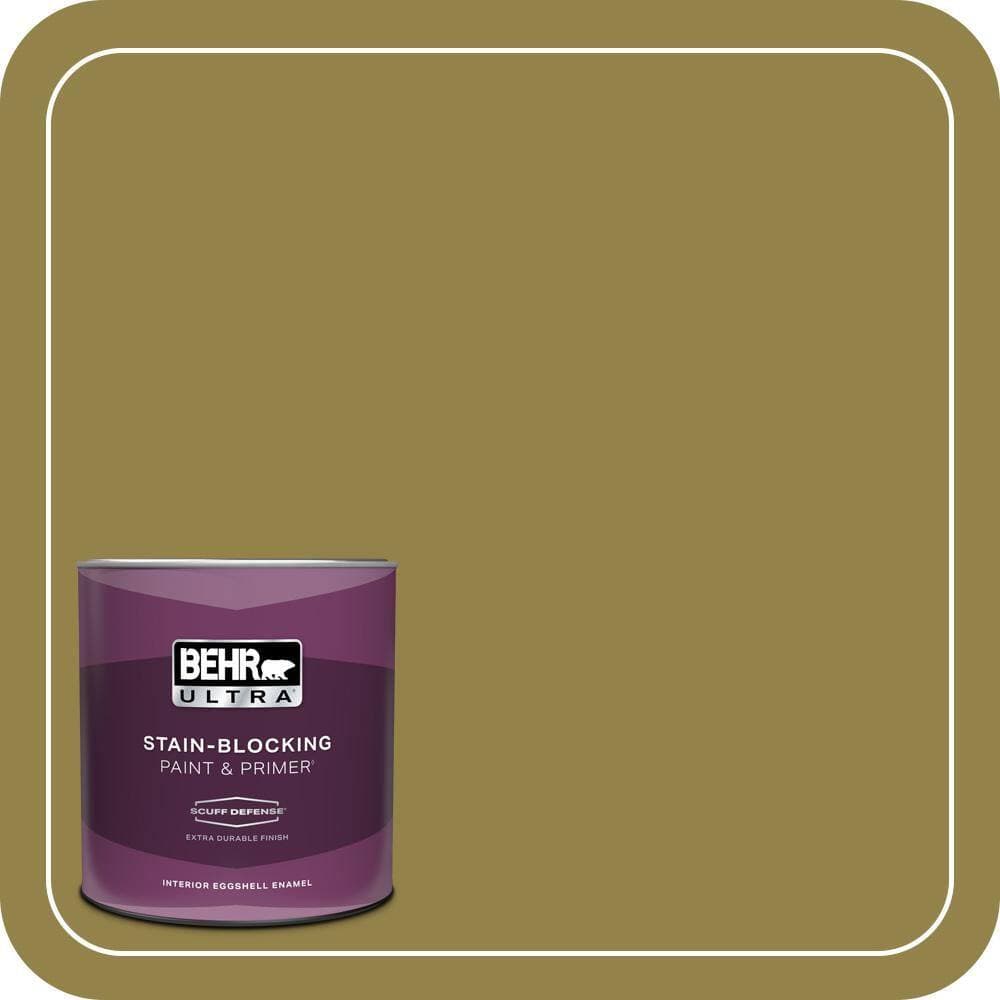 BEHR ULTRA 1 qt. #PPU9-02 Lucky Bamboo Extra Durable Eggshell Enamel Interior Paint & Primer
