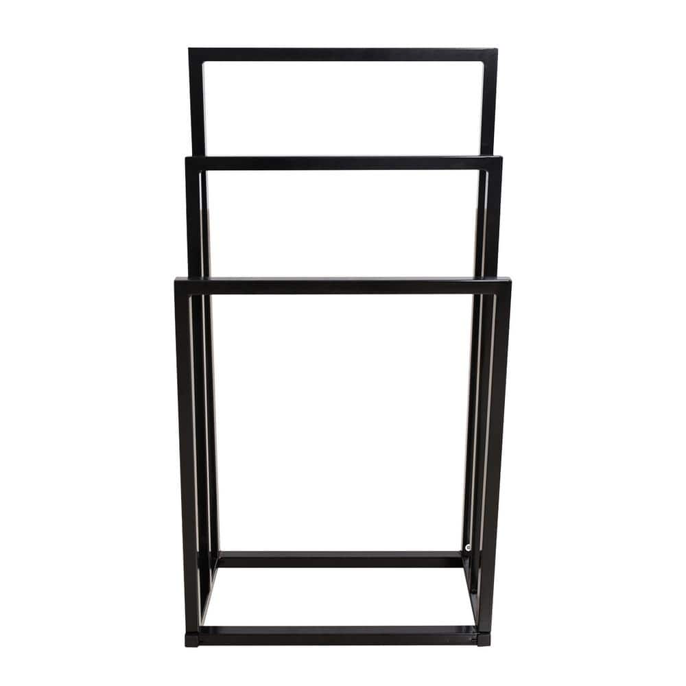 Unbranded Black Metal Freestanding Rack 3-Tiers (1)