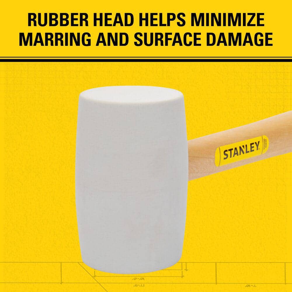 Stanley 16 oz. White Rubber Mallet (3)