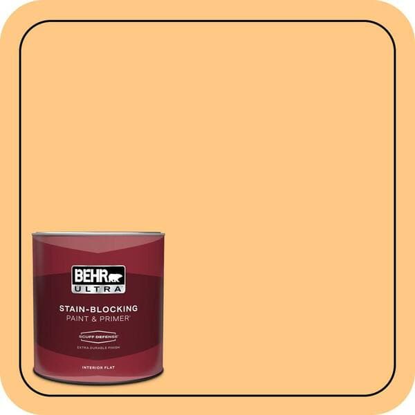 BEHR PREMIUM PLUS #290B-5 Torchlight Interior/Exterior Paint & Primer Color Sample (4)
