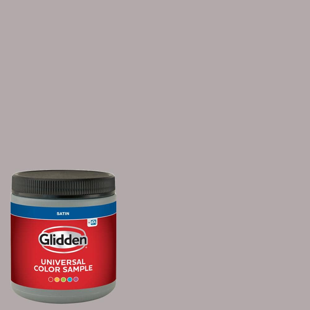 Glidden 8 oz. PPG1004-4 Silver Service Satin Interior Paint Sample (1)