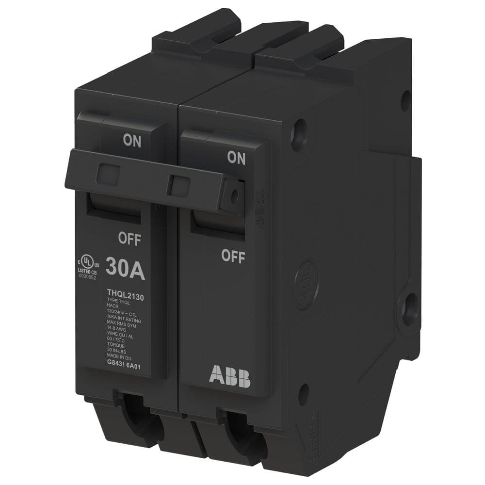 ABB 30 Amp 1 in. Double-Pole Circuit Breaker (THQL2130A) (4)