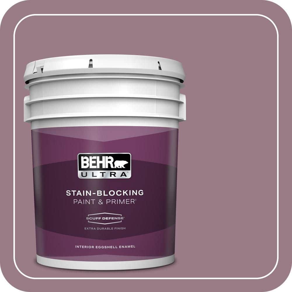 BEHR ULTRA 5 gal. #T15-19 Mulberry Wine Extra Durable Eggshell Enamel Interior Paint & Primer