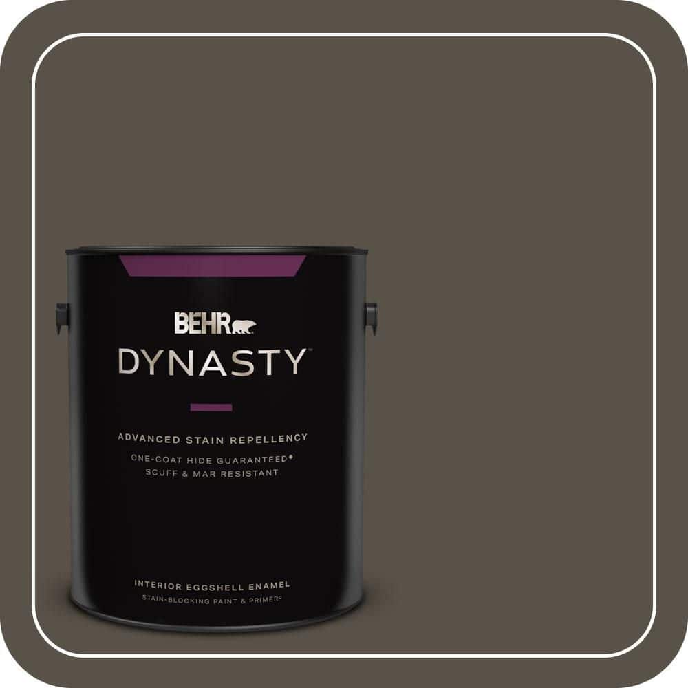 BEHR DYNASTY 1 gal. #S-H-740 Fedora Eggshell Enamel Interior Stain-Blocking Paint & Primer