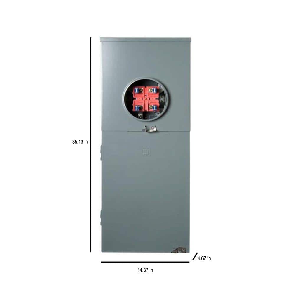 Square D Homeline 200 Amp 8-Space 16-Circuit Outdoor Ringless Overhead/Underground Main Breaker CSED Bundle with 2 in. A Hub (2)