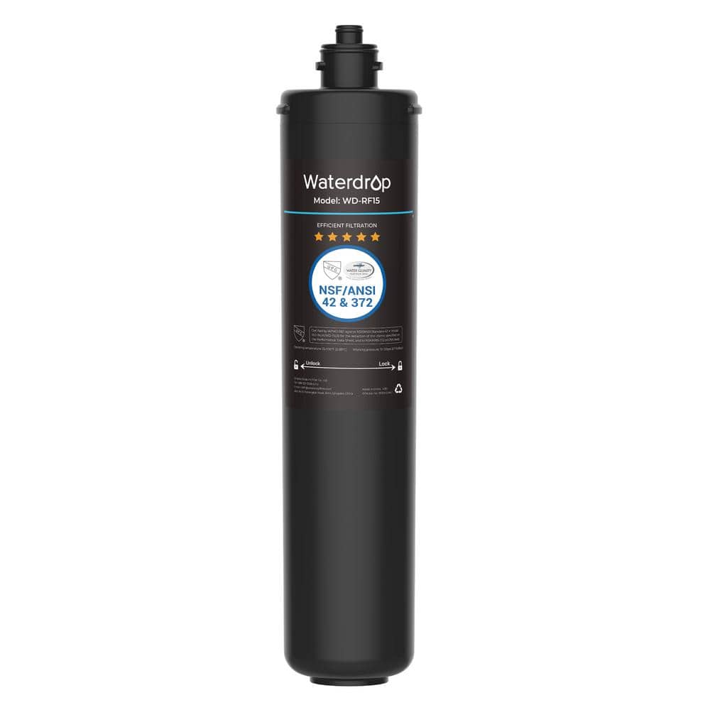 Waterdrop WD- RF15 Replacement Filter Cartridge For 15UA/15UB/15UC Under Sink Water FilterBad, 19K Gal. High Capacity (1)