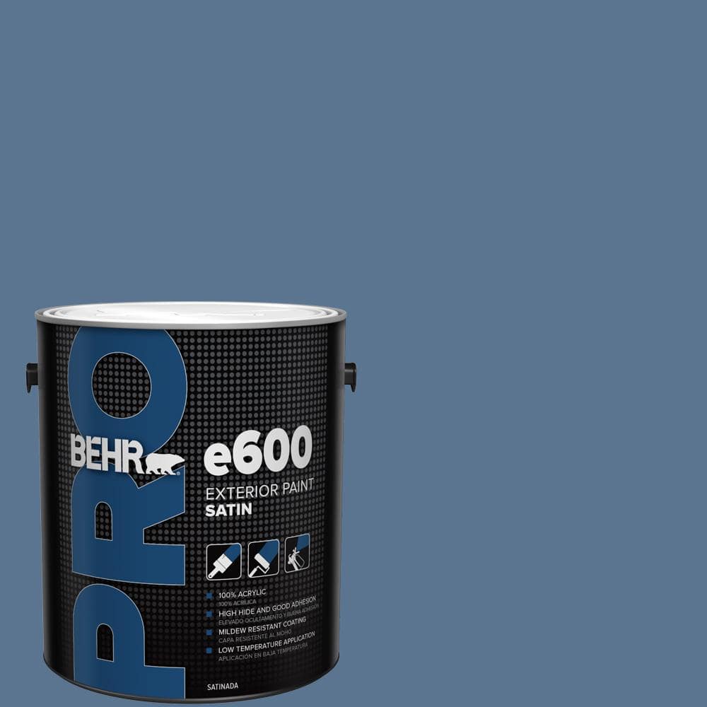 BEHR PRO 1 gal. #PPU14-18 Laguna Blue Satin Exterior Paint