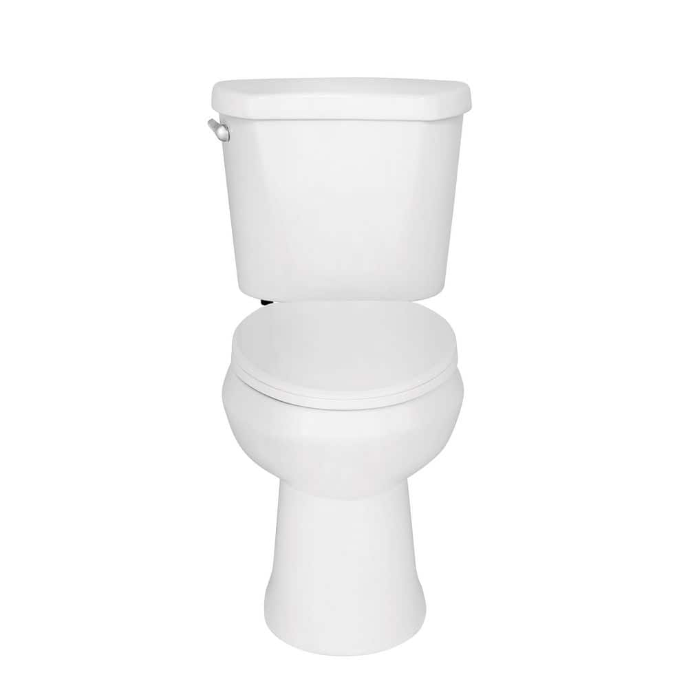 Glacier Bay Rough 2-Piece 1.28 GPF Single Flush Toilet in, Seat Included (4)