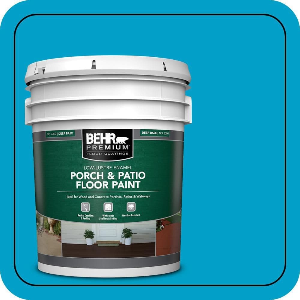 BEHR PREMIUM #P490-5 Textured Low-Lustre Enamel Interior/Exterior Porch and Patio Anti-Slip Floor Paint (1)
