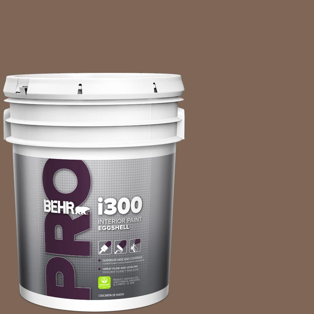 BEHR PRO 5 gal. #HDC-AC-05 Cocoa Shell Eggshell Interior Paint