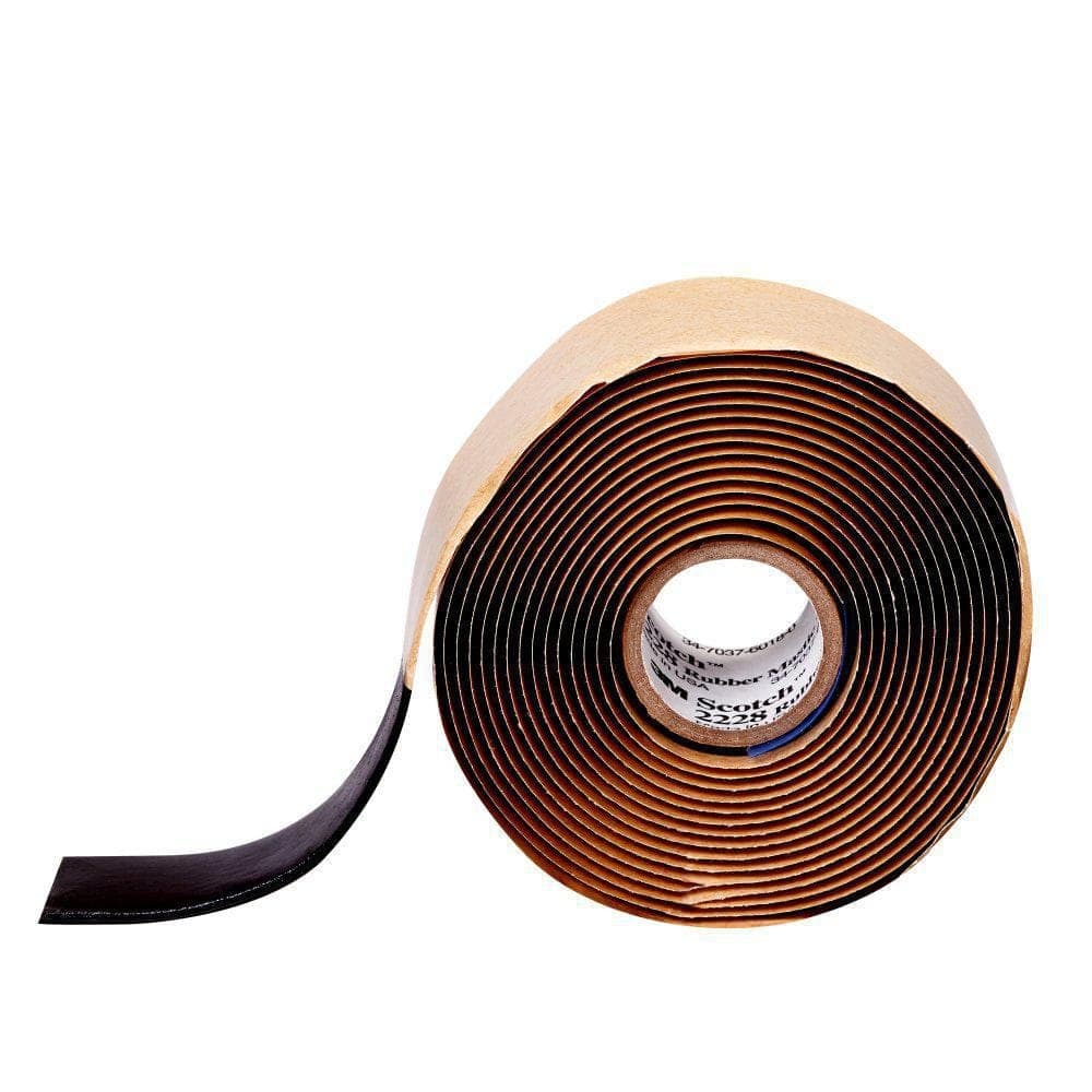 Scotch 1 in. x 10 ft. x 0.065 in. 2228 Rubber Mastic Electrical Tape, Black
