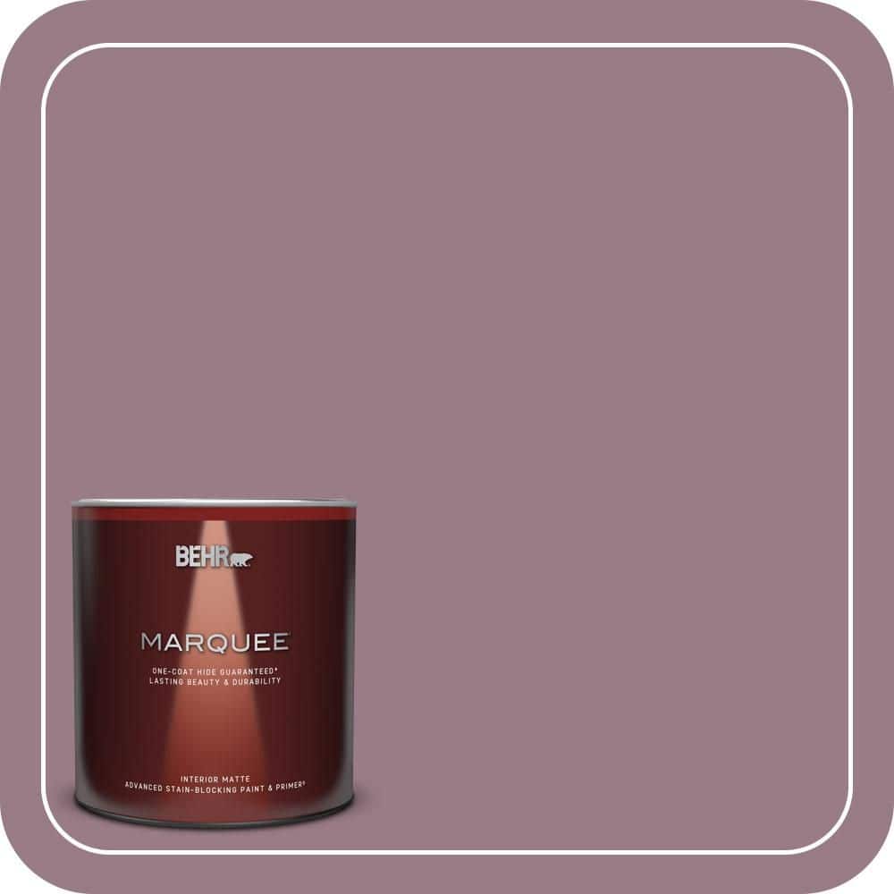 BEHR MARQUEE 1 qt. #T15-19 Mulberry Wine Matte Interior Paint & Primer